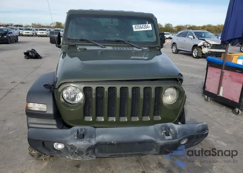 2021 Jeep Wrangler Unlimited Sport from USA, damaged, VIN 1C4HJXDG7MW708491